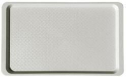  Tálca, szögletes, műanyag, fehér-mákos, 53x32, 5 cm (1605MUA006) - iconink