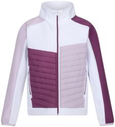 Regatta Gyermekek/gyerekek Brynden Padded Full Zip Soft Shell kabát fehér|mályva|rózsaszín