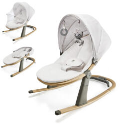 KinderKraft Elsu Dönthető Babafotel Grey - Könnyű és Kényelmes Pihenőszék Újszülötteknek 0 Hónapostól 9 kg-ig, Puha Üléssel és Szürke Kivitelben