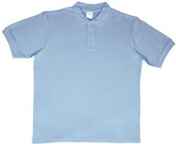 SG Lighting Férfi gyűrűs pamut rövid ujjú póló ing XL kék