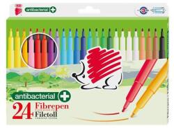 ICO Filctoll készlet, 1 mm, antibakteriális, ICO "Süni 300", 24 különböző szín (9580122001) - mystock