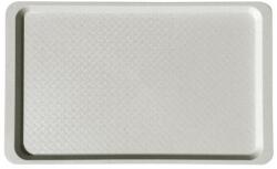  Tálca, szögletes, műanyag, fehér-mákos, 53x32, 5 cm (1605MUA006) - mystock