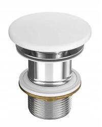 Cersanit Cersanite, kerámia fém dugó ClickClack túlfolyó nélkül, fehér matt, K11-2361 (K11-2361)