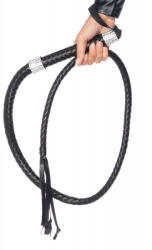  Rhinestone Handle Whip Black