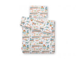 BabyLion Prémium 2 részes ágyneműszett (75x100) - Vonatok - manopalota