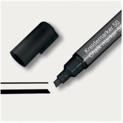 Sigel Folyékony krétamarker, vágott hegy, 1-5 mm SIGEL, fekete (SBA180) - tintasziget