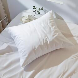 Fabricat in Romania Perna hotel bumbac percale 70 × 70 cm, Luxury, umplutura microgel, alba