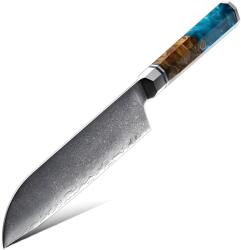 HARAHU Cuțit de bucătărie damasc AO-20193 - Santoku KP20193