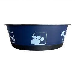 Nunbell Kisállat rozsdamentes fém tál műanyag burkolattal-L - Sötétkék