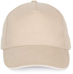 K-UP KP124 SANDWICH PEAK CAP - 5 PANELS (kp124be/wh-u)
