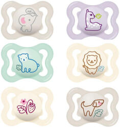 MAM Játszócumi Mini Air, megújult! szilikon lapított (méret: 0) 0+ hó - babybear