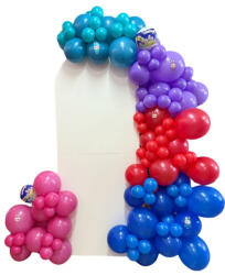 Balloons4party Kit arcada baloane tematica Labubu 209 buc