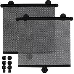  Autós rolós napellenző szett, 2 db, 42×54 cm, fekete hálós (00023497)