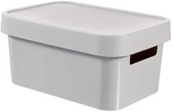 Keter Infinity tárolódoboz fedéllel 4, 5 l szürke 27×19×12 cm (50369)