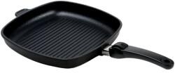 SKK Titán Négyzetes Grill Serpenyő 28×28 cm gyémánt bevonattal és levehető nyéllel - 4 cm mél