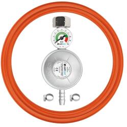 Cellfast Propán-bután csatlakozókészlet manométerrel, 2 m tömlő, 37 mbar (66990)