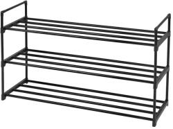 LEOBERT Fekete cipőtartó szekrény 3 polccal | model_2119_1 (model_2119_1)