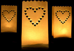  Lámpák, gyertyazsákok, 15 x 9 x 26 cm (1 db / 10 db) (LAMPT1)