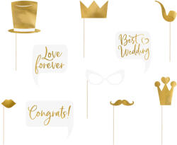  Esküvői fotó kellékek, keverék (1 pkt / 10 db. ) (KNP30)