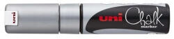 uni Krétamarker folyékony 8mm, Uni-Posca PWE-8K ezüst (62884)