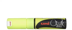 uni Krétamarker folyékony 8mm, Uni-Posca PWE-8K fluor sárga (62870) - irodaszerpiac