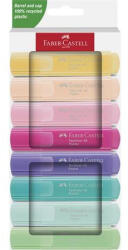Faber-Castell Szövegkiemelő készlet, 1-5 mm, FABER-CASTELL "1546 Pastel", 8 különböző szín (254658) - iroszer24