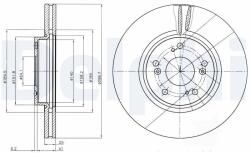 DELPHI Disc frana DELPHI BG3978 (BG3978)