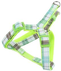 Nobleza Zöld kockás mintás kutyahám "L" méret (Sz2.5 cm x H50-70 cm) (017096_UV)