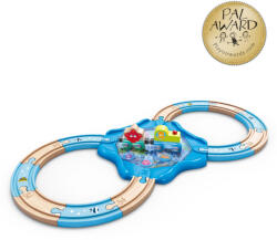 Hape Tren de jucarie cu animale marine Hape 15 piese (E3827A) Trenulet