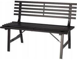 Chomik Banca de gradina, structura otel, negru, 110x55x76 cm, Georgia GartenVIP DiyLine (MEB0827)