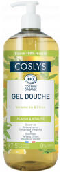 Coslys Gel de dus bio hidratant cu pH neutru cu verbina si lamaie, 1000ml, Coslys