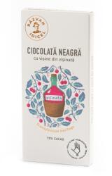Razvan Idicel Ciocolata neagra 70% cacao cu visine din visinata, 80g, Razvan Idicel