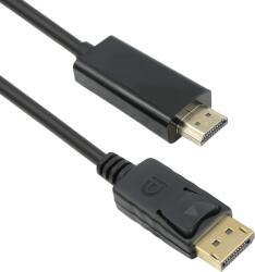 DeTech Кабел DeTech DP HDMI M/M, 14+1 cooper, 1.8м, Черен (DE-18273)
