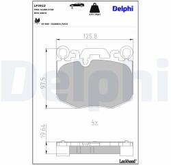 DELPHI Set placute frana DELPHI LP3923 (LP3923)
