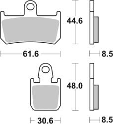 BREMBO Set placute frana BREMBO 07YA46SR (07YA46SR)