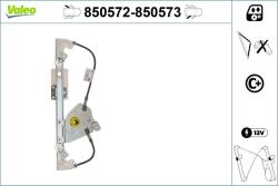 VALEO Mecanism actionare geam VALEO 850572 (850572)