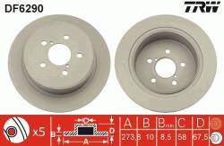 TRW Disc frana TRW DF6290 (DF6290) - automobilus