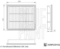 BLUE PRINT Filtru aer BLUE PRINT ADBP220162 (ADBP220162) - automobilus