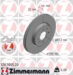 ZIMMERMANN Disc frana ZIMMERMANN COAT Z 320.3805. 20 (320.3805.20)