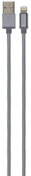 Grixx Cablu date GRIXX Optimum - 8-pin to USB Apple MFI License, impletit, lungime 1m - gri (GROIPCA8PINFGR01) - vexio