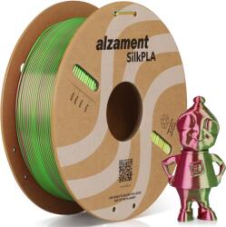 Alzament PLA Silk Tri Color 1 kg Gold-Green-Rose Red (ALZMNTST04)