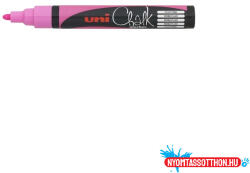 uni Krétamarker folyékony 1, 8-2, 5mm, Uni-Posca PWE-5M fluor rózsaszín (62860) - nyomtassotthon