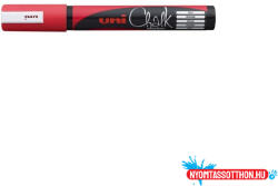 uni Krétamarker folyékony 1, 8-2, 5mm, Uni-Posca PWE-5M piros (62859) - nyomtassotthon