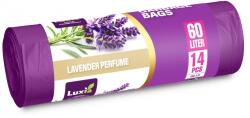 Luxia Saci menajeri Luxia, cu urechi, lavanda, HDLD, 60 litri, 14 buc/rola LUX-4077