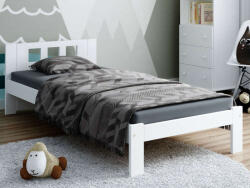 Komforttéka Magnat DMD 4 fenyő ágykeret fehér 90' + ajándék ágyrács - pepita