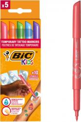 BIC Tatuaje temporare BIC Kids 5 markere + 10 sabloane Bl/15 516874