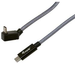 Equip Kábel - 128421 (USB-C 3.2 Gen2x2 to USB-C, apa/apa, fekete, 1m) (128421) - firstshop