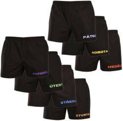 Nedeto 7PACK férfi bő szárú boxeralsók Nedeto 2. hét (7NTF2) 3XL