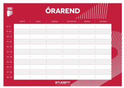 ICO Student Prémium A5 órarend