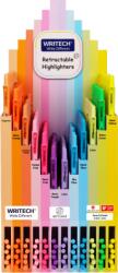 Writech Display textmarker retractabil Writech cu 72 rezerve neon si pastel, 144 buc/set W-805S/144D+72R